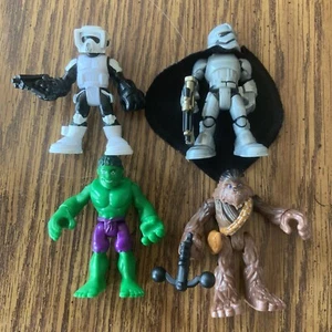 Lot 4 2011 Hasbro Figures Star Wars Chewbacca Storm Troopers Incredible Hulk ￼ - Picture 1 of 6