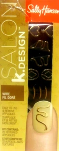 Sally Hansen ~ Salón ~ K. Design ~ Alambre ~ Kit contiene: 22 apliques texturizados - Imagen 1 de 3