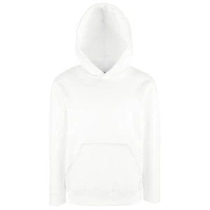Kids Classic Hooded Sweatshirt - Fruit of The Loom boys girls hoodie - Picture 1 of 23