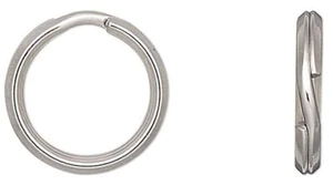 Anillo dividido, 20 plata acero inoxidable 13 mm redondo con identificación de 9,5 mm - Imagen 1 de 2