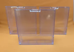 Set Of 3 5.25” Floppy Disk Containers - Clear Transparent - Picture 1 of 2