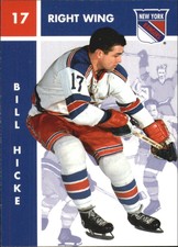 1995-96 Parkhurst '66-67 Rangers Hockey Card #91 Bill Hicke