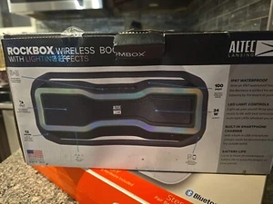 Altec Lansing RockBox Bluetooth Boombox with Lighting Effects Speaker IMW991-BLK - Picture 1 of 1