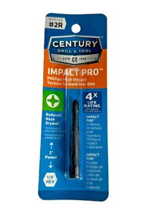 Taladro Century #2R Impact Pro Phillips Broca de destornillador de torsión de alto impacto 66200 - Imagen 1 de 2