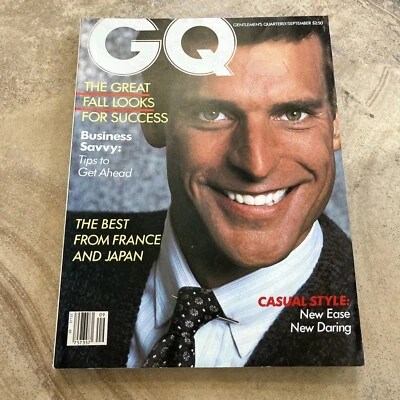 GQ MAGAZINE Gentleman's Quarterly September 1983 - Jack Kreneck / Chevy Chase - Image 1 of 4