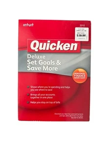 Intuit Quicken Deluxe 2010 For Windows XP/VISTA/7 & MAC - Picture 1 of 3