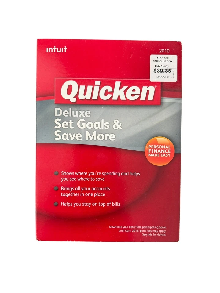 Intuit Quicken Deluxe 2010 For Windows XP/VISTA/7 & MAC - Image 1 of 3