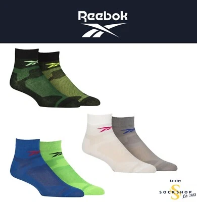 Running Socks Mens Womens Reebok Sizes Technical Light Short Ankle High - 2 Pack - Image 1 of 4
