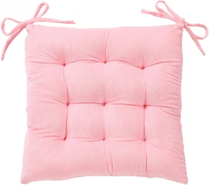 Corduroy Chair Cushion with Ties Ultra Soft Warm Floor Cushion for Kids Reading - Picture 1 of 12