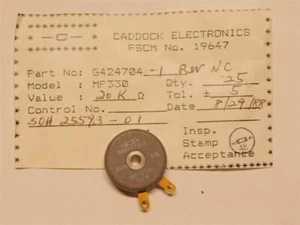 Caddock MP330-20K 20K 5% 30W Chassis Mount Ceramic Micronox Film Power Resistor - Picture 1 of 2