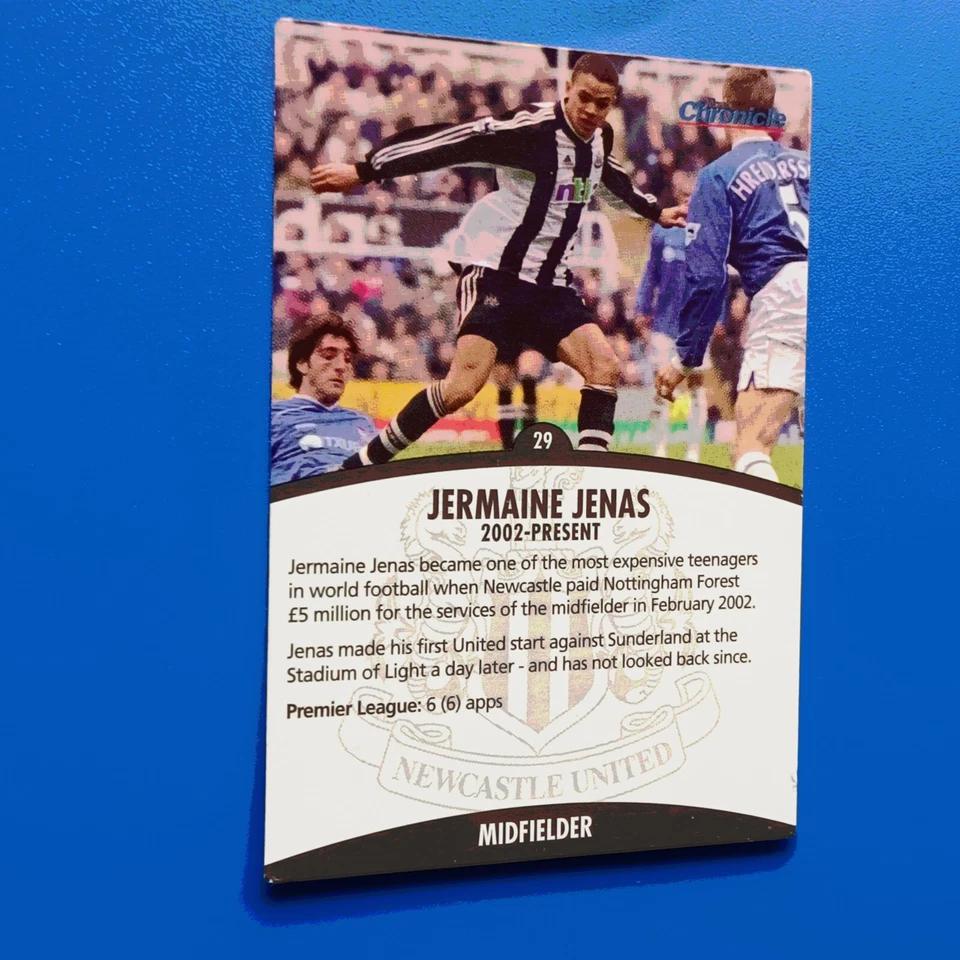 JERMAINE JENAS ROOKIE 2002-03 Newcastle Evening Chronicle - Toon Heroes #29 - Image 1 of 4