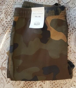 Free Assembly Boy's Twill Fatigue Pants - Crocodile Camo xxl 18 NEW WITH TAGS - Picture 1 of 5