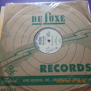 E 78 John Lee Hooker Booker Deluxe 6046 My Baby Don't Love Me / Real, Real Gone - Picture 1 of 4