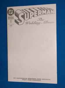 SUPERMAN - THE WEDDING ALBUM - WHITE EMBOSSED COVER - NM/NM+ 9.4/9.6 - 1996 - Picture 1 of 4