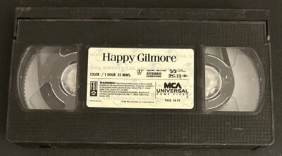 Happy Gilmore Comedy VHS Tape Movie Adam Sandler (MCA 1996 Used) - Image 1 of 4