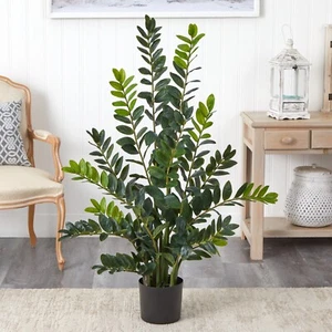 4’ Artificial ZZ Plant Zamioculcas Plant Home Office Decor. Retail $205 - Picture 1 of 5