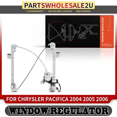 Regulador de ventana eléctrica delantero izquierdo con motor para Chrysler Pacifica 2004 2005 2006 Foto 1 de 4