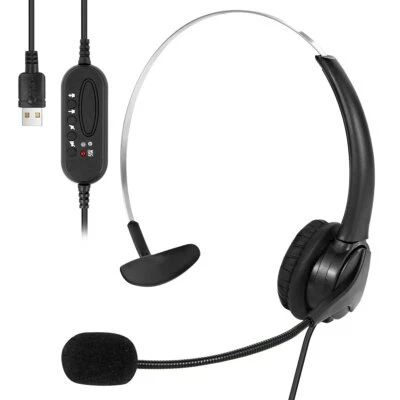 Ultimo USB Wired Headset with Noise Cancelling for PC Laptops and Telephones - Image 1 of 2