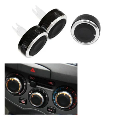 3 piezas perilla de interruptor de aire acondicionado perilla de CA para Nissan Tiida NV200 Livina Geniss Foto 1 de 4