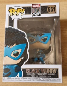 Funko Pop Vinyl Figure Black Widdow 551 MARVEL 80 Years Blue - Picture 1 of 5