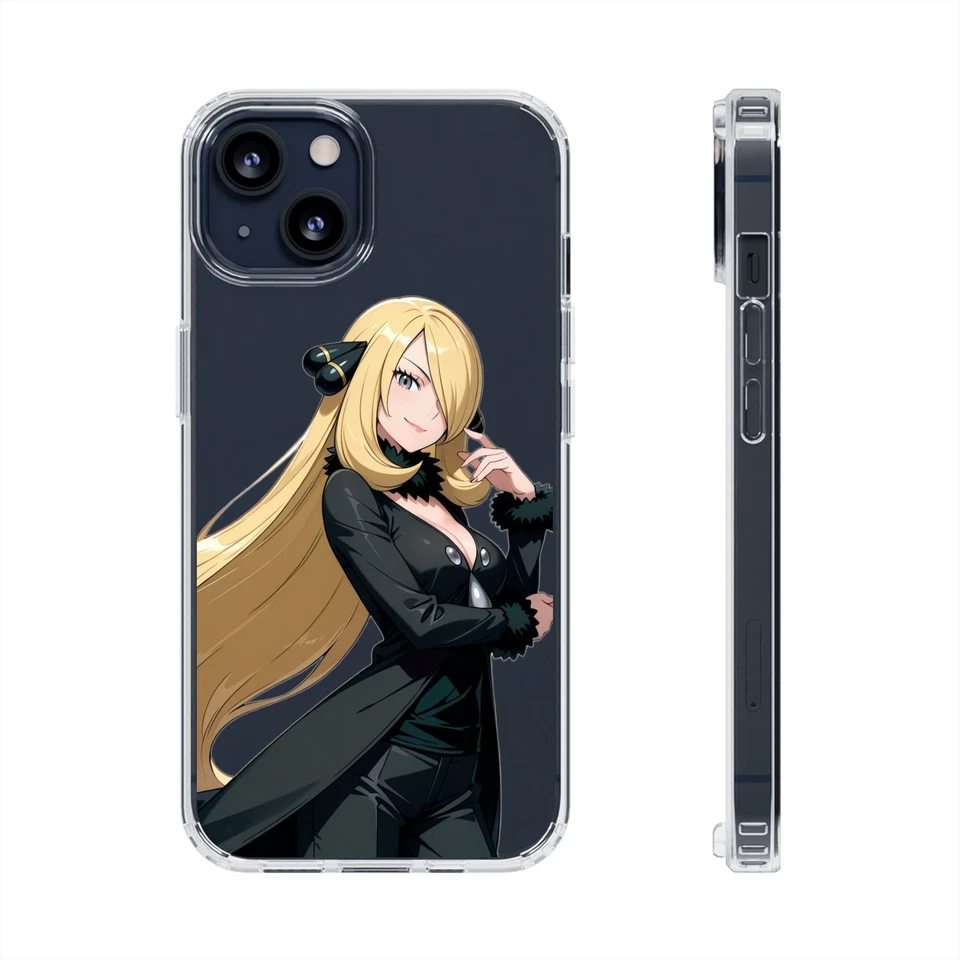 Funda de teléfono transparente Cynthia シロナ Pokemon Anime Girl Foto 1 de 1
