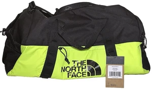 The North Face Bozer Mens Duffel Bag Led Yellow Black Gym Travel Hiking Climbing - Picture 1 of 12
