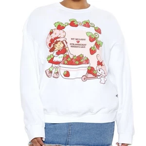 Sudadera Strawberry Shortcake My Melody Sanrio Hello Kitty Talla Grande 0X Nueva con Etiquetas - Imagen 1 de 7