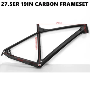 27.5er Carbon MTB Frameset Mountain Bike 650B Carbon Super Light Bike Frame - Picture 1 of 8