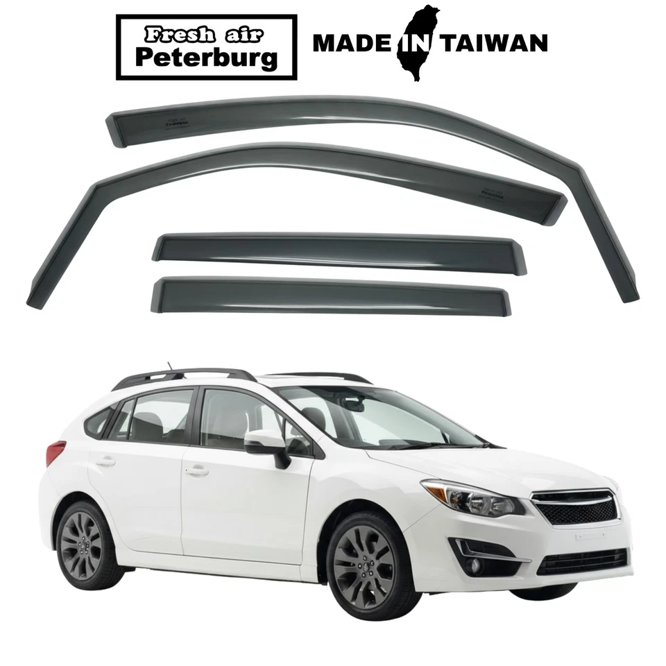 Deflector de viento en canal para SUBARU IMPREZA 5D 2013-2016 4 PIEZAS Foto 1 de 4