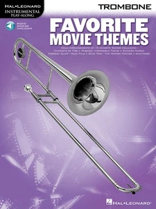 Favorite Movie Themes for Trombone Solo Sheet Music Play-Along Book Online Audio - Picture 1 of 1