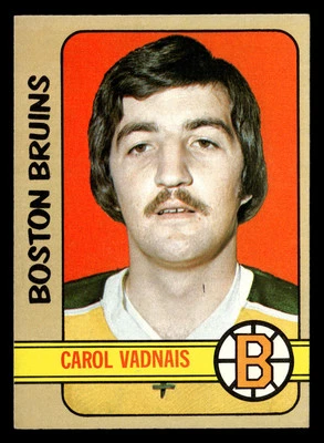 1972 Topps Carol Vadnais #85 NM Boston Bruins - Image 1 of 2