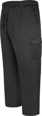 Uptheir Sense Open Hem Cargo Pocket Joggers Charcoal 2XL 3XL 4XL 5XL 6XL 7XL 8XL - Image 1 of 4