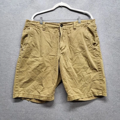 American Eagle Outfitters Men Shorts 38 Khaki Embroidery Chino Twill 10" - Image 1 of 4