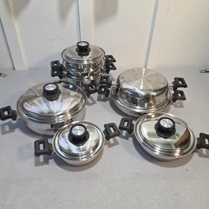 MasterGuard MG2005 20-12 Multi-Ply Surgical Steel 14 Pc Set Saladmaster Like 316 - Picture 1 of 15