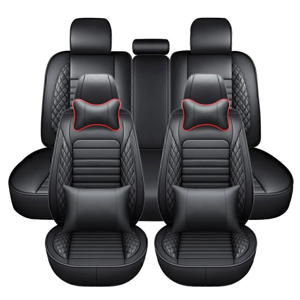 Juego completo de funda de asiento de auto de cuero PU para Honda Accord/Civic/CR-V/claridad/Insight Foto 1 de 4