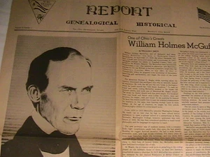 [B4] VINTAGE GENEALOGICAL HISTORICAL REPORT February 1969 OHIO GEN. SOCIETY - Picture 1 of 4