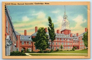 POSTAL Lowell House Universidad de Harvard Cambridge Massachusetts Lino - Imagen 1 de 2