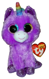 Ty Beanie Boos - ROSETTE el Unicornio Púrpura 6" NUEVO MWMT Peluche Juguete - Imagen 1 de 7