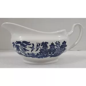 Barca Churchill Blue Willow Gravy, Made in England - Foto 1 di 8