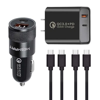 Fast USB+Type C Wall Car Charger Cable Power Adapter For Google Pixel 7 Pro 7a 6 - Image 1 of 4