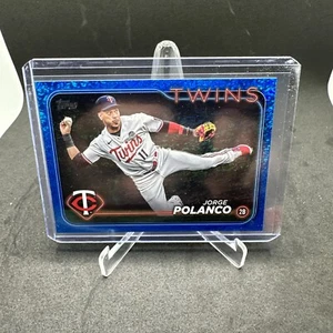 2024 Topps Series 1 Jorge Polanco #67 Blue Holofoil #/999 Minnesota Twins - Picture 1 of 5