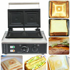 110V 1500W 2-Slices Commercial Electric Sandwich Machine Sandwich Maker Making