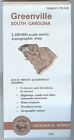 USGS Topographic Map GREENVILLE - South Carolina - 1991 - 100K -