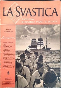 LA SVASTICA. RASSEGNA DI POLITICA D'ARTE DI SCIENZA ANNO II .N.5. 29 APRILE 1942 - Bild 1 von 1