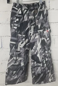 ZeroXposur Ski Snow Youth Pants Small 4 double layer Gray Geometric print - Picture 1 of 8