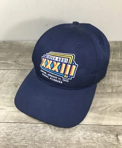 Super Bowl XXXIII NFL Blue Snapback Hat Cap 90s Miami, Florida Vintage 1999 - Picture 1 of 9
