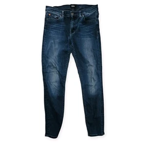 Pantalones de mezclilla para mujer azul Hudson lavado oscuro súper ajustados W28 - Imagen 1 de 7
