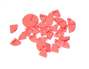 32x LEGO® Rund-Fliese/Kachel 1x1 Ecke Viertel-Kreis 25269 NEU Koralle Coral Rosa - Bild 1 von 1