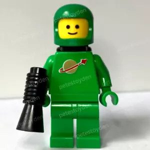 REAL LEGO Bright Green Spaceman W/ Classic Helmet & Air Tanks Minifigure NEW - Picture 1 of 3