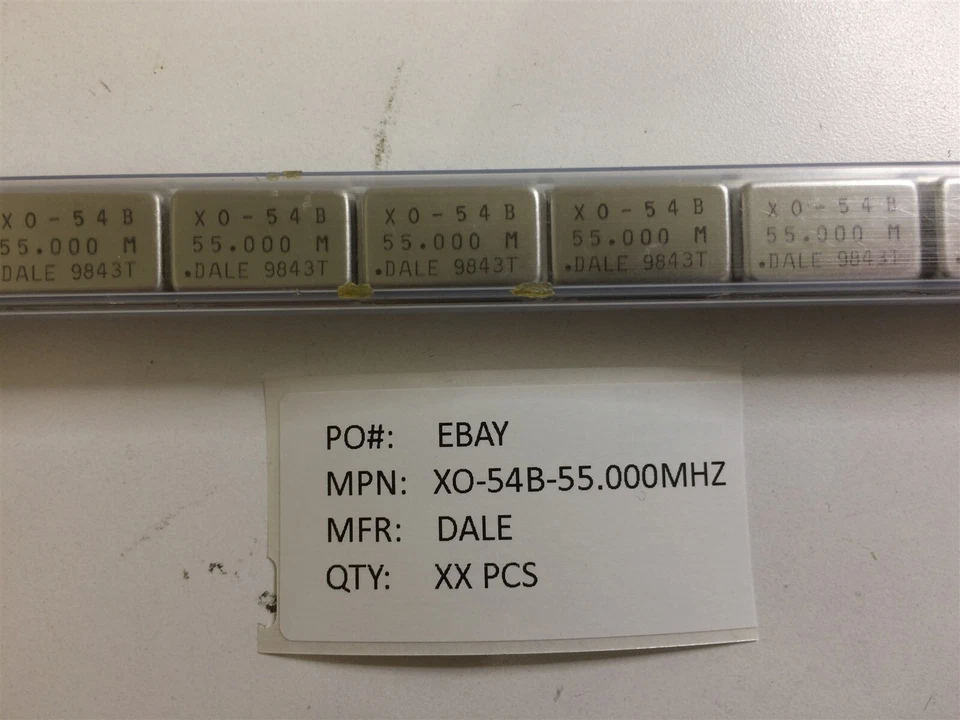 Oscilador de cristal XO-54B-55.000 MHZ DALE TH 55 MHz 4 pines metal inmersión 2 piezas Foto 1 de 1